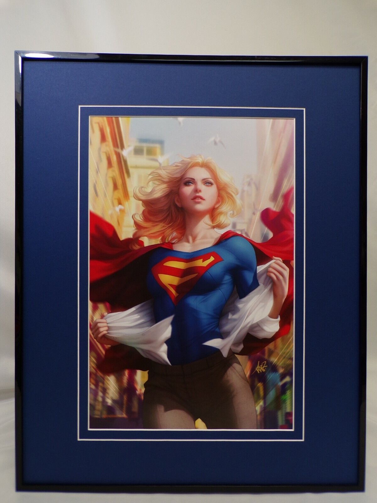 Supergirl #15 Framed 16x20 Poster Display DC Comics Artgerm GGA