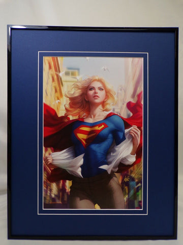 Supergirl #15 Framed 16x20 Poster Display DC Comics Artgerm GGA