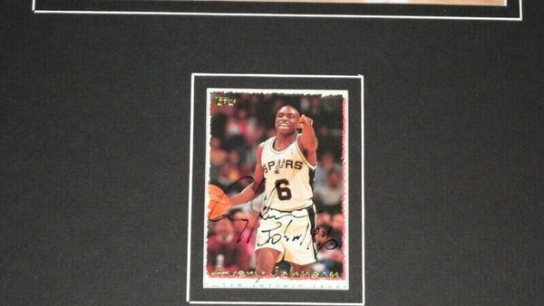 Avery Johnson Signed Framed 11x17 Photo Display Nuggets Spurs Mavericks