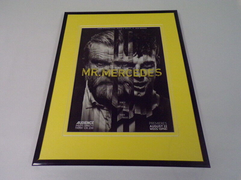 Mr Mercedes 2018 Audience 11x14 Framed ORIGINAL Advertisement Brendan Gleeson 