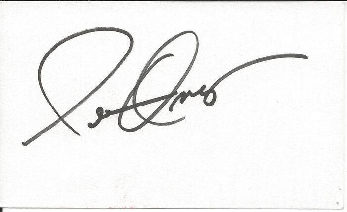 Peter Onorati Signed 3x5 Index Card Big Bang Theory Batman Teen Titans