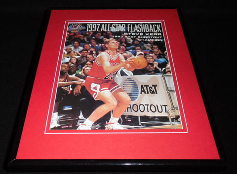 Steve Kerr 1997 All Star 3 Point Shootout Bulls Framed 11x14 Photo Display