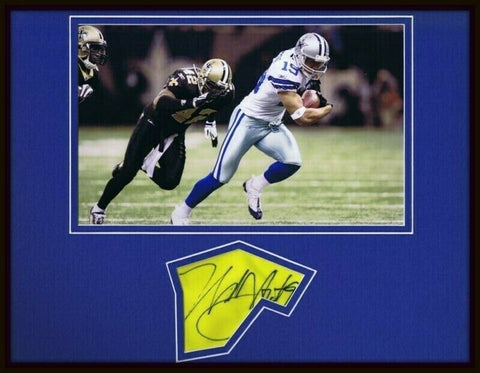 Miles Austin Signed Framed 11x14 Photo Display Dallas Cowboys 