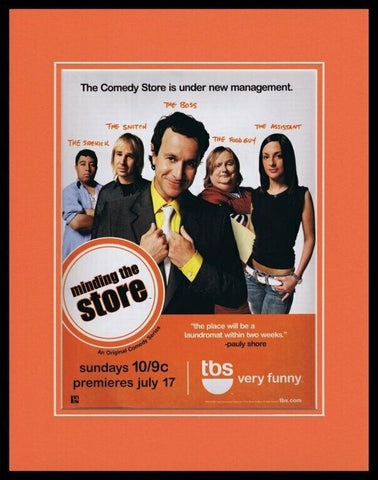 Minding the Store 2005 TBS Framed 11x14 ORIGINAL Advertisement Pauly Store