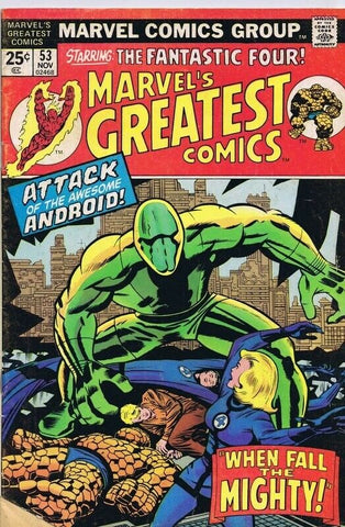 Marvel's Greatest Comics #53 ORIGINAL Vintage 1974 Reprints Fantastic Four 70