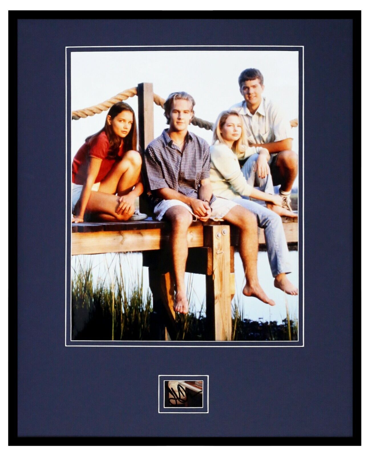 James Van Der Beek Signed Framed 16x20 Photo Display Dawson's Creek w/cast