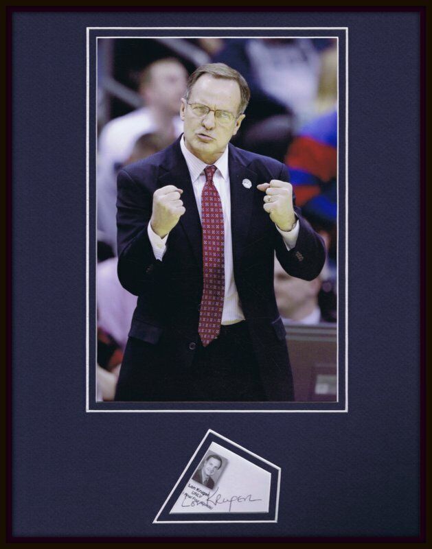 Coach Lon Kruger Signed Framed 11x14 Photo Display JSA Oklahoma