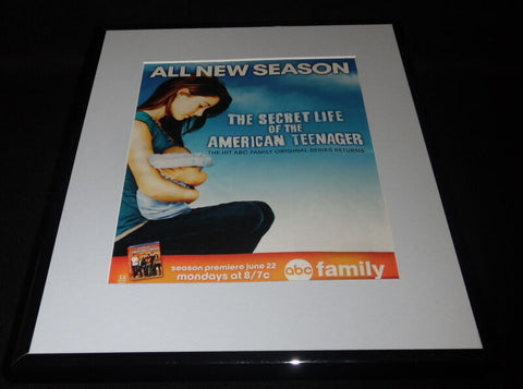 Secret Life of the American Teenager 2009 Framed 11x14 ORIGINAL Advertisement