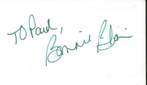 Bonnie Blair Signed 3x5 Index Card Olympian B