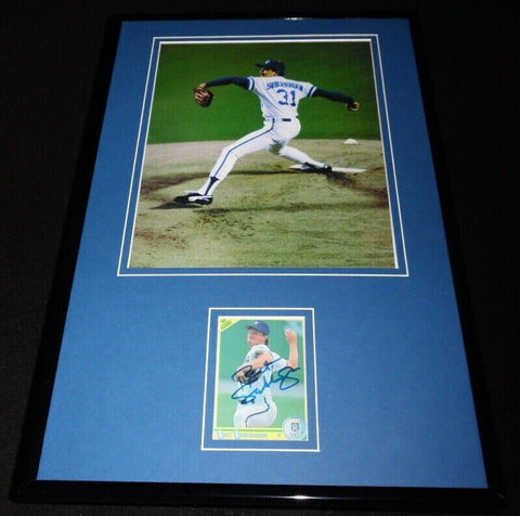 Bret Saberhagen Signed Framed 11x17 Photo Display Kansas City Royals