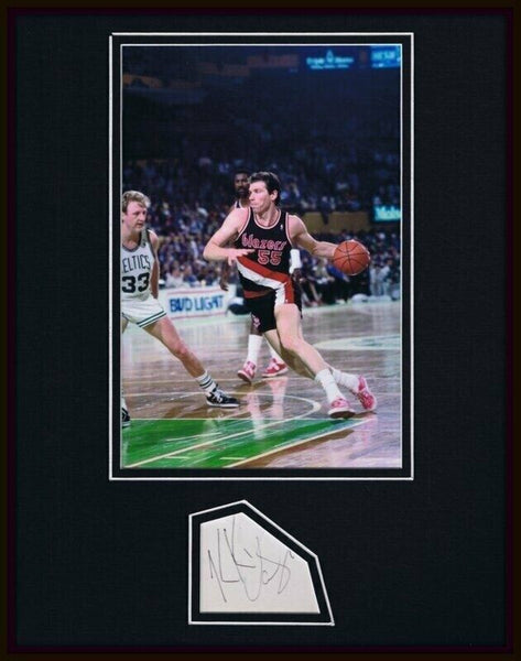 Kiki Vandeweghe Signed Framed 11x14 Photo Display Blazers Knicks