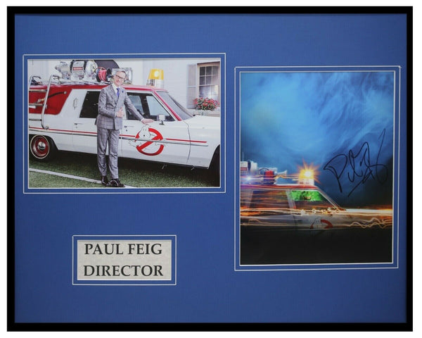 Paul Feig Signed Framed 16x20 Photo Set AW Ghostbusters