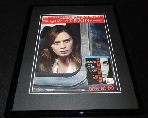 Girl on the Train 2016 Framed 11x14 ORIGINAL Advertisement Emily Blunt