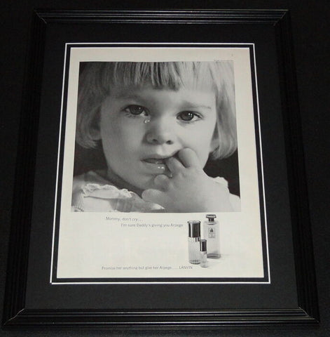 1965 Arpege Perfume ORIGINAL Framed Vintage Advertisement Photo