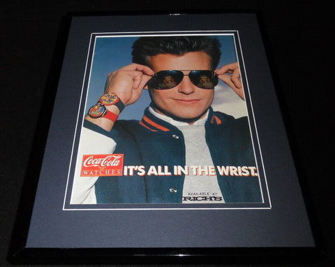 1987 Coca Cola Watches Framed 11x14 ORIGINAL Vintage Advertisement