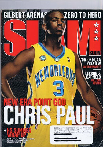 ORIGINAL Vintage November 2006 Slam Magazine Chris Paul Lebron James