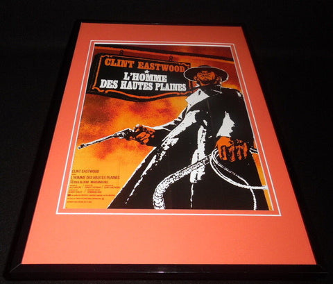 High Plains Drifter French 11x17 Framed Repro Poster Display Clint Eastwood