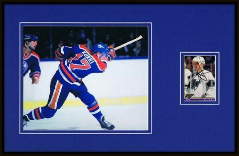 Jari Kurri Signed Framed 11x17 Photo Display Oilers