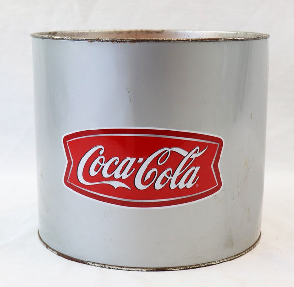 VINTAGE Gibson Coca Cola Glass Tumbler Set of 4 w/ Tin Penny Bank