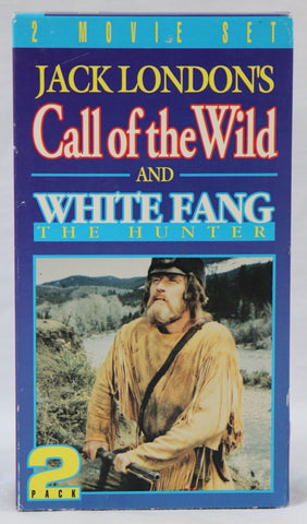 Jack London Call of the Wild / White Fang The Hunter VINTAGE VHS Cassette