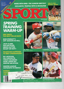 Mar 1987 Sport Magazine Eric Davis Mike Schmidt Roger Clemens Pedro Guerrero