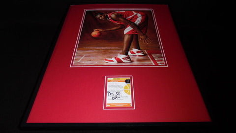 Greg Oden Signed Framed 16x20 Poster Photo Display Ohio State OSU