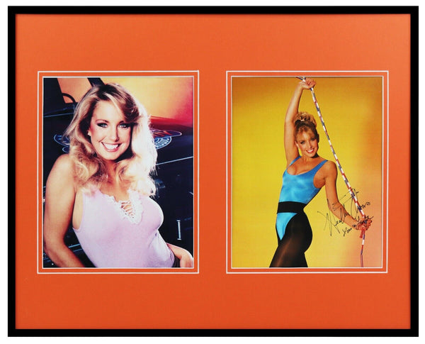 Heather Thomas Signed Framed 16x20 Photo Set The Fall Guy