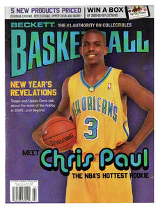 Feb 2006 Beckett Basketball Magazine #187 Chris Paul Rookie