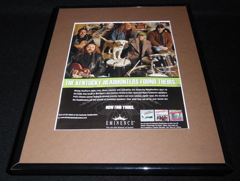 Kentucky Headhunters 2007 Eminence Framed 11x14 ORIGINAL Vintage Advertisement