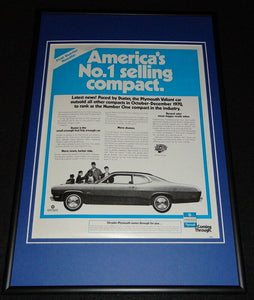 1971 Chrysler Plymouth Valiant Framed 12x18 ORIGINAL Advertisement 