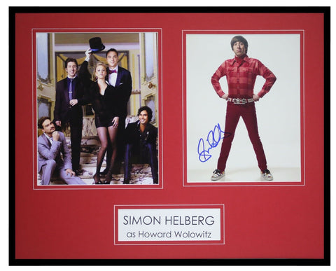 Simon Helberg Signed Framed 16x20 Photo Display AW Big Bang Theory Howard