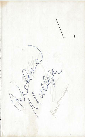 Richard Mulligan & Peter Marshall Signed 5.25x8.5 Vintage Album Page Empty Nest