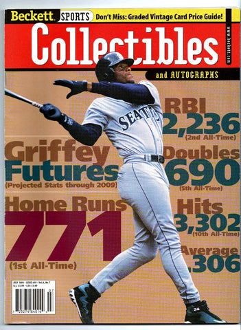 July 1999 Beckett Sports Collectibles Magazine Ken Griffey Jr