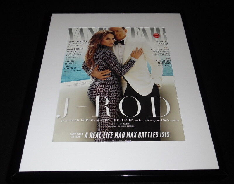 JRod Alex Rodriguez Jennifer Lopez 11x14 Framed ORIGINAL 2017 Vanity Fair Cover 