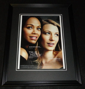 Zoe Saldana Blake Lively 2015 L'Oreal 11x14 Framed ORIGINAL Advertisement B