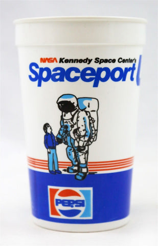 VINTAGE Pepsi NASA Kennedy Space Center Spaceport Plastic Cup