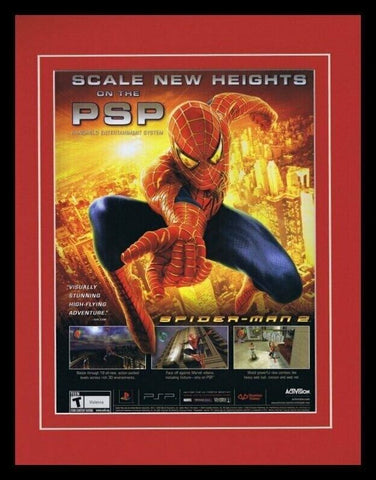 2005 Spiderman 2 PSP 11x14 Framed ORIGINAL Vintage Advertisement