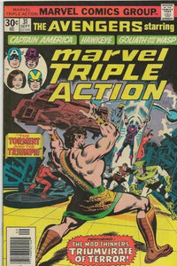 Marvel Triple Action #31 VINTAGE 1976 Reprints Avengers 39 Hercules