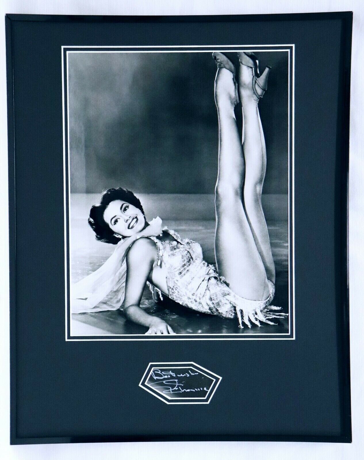 Cyd Charisse Signed Framed 16x20 Photo Display JSA