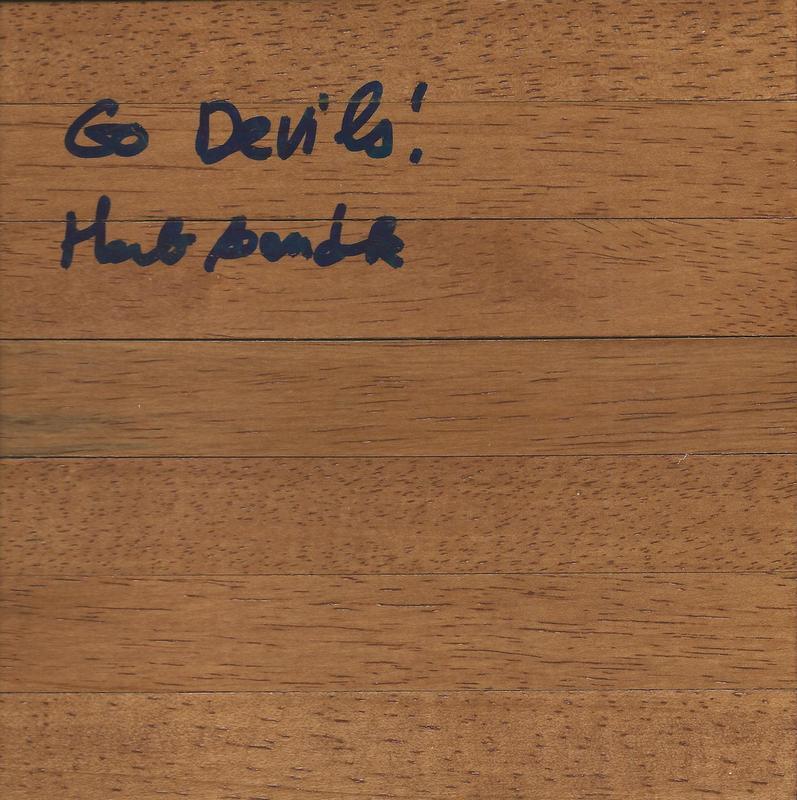 Coach Herb Sendek Signed 6x6 Floorboard Arizona State Go Devils Inscription