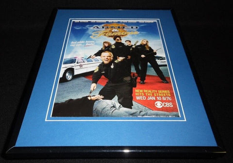 Armed & Dangerous 2007 CBS Framed 11x14 ORIGINAL Advertisement Erik Estrada