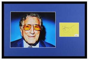 Tony Bennett Signed Framed 12x18 Photo Display JSA