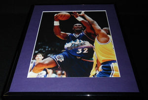 Karl Malone Framed 11x14 Photo Display Jazz vs Lakers