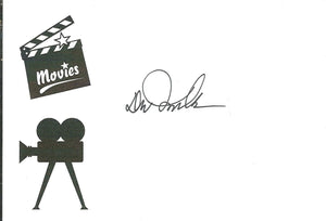 Don Iwerks Signed Index Card Disney Legend