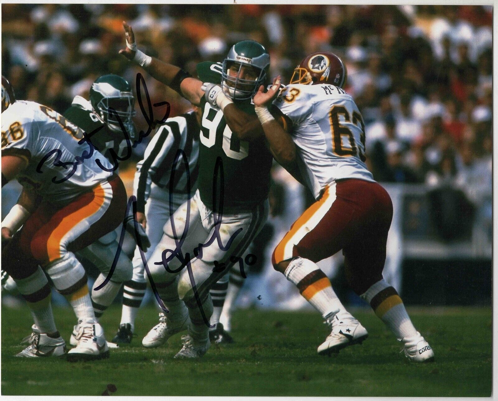 Mike Golic Signed 8x10 Photo Eagles ESPN Mike and Mike