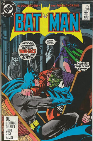 Batman #398 ORIGINAL Vintage 1986 DC Comics Two Face