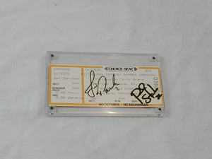 Jim Paek + Paul Stanton Signed 1992 Pittsburgh Penguins Carnival Ticket