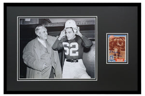 Charley Trippi Signed Framed 11x17 Photo Display UGA Georgia