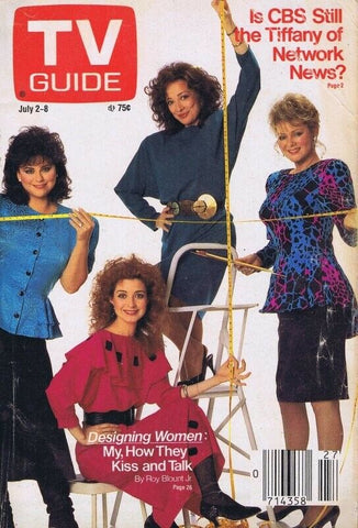 ORIGINAL Vintage July 2 1988 TV Guide No Label Designing Women Cast