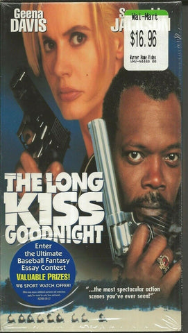 Long Kiss Goodnight VINTAGE VHS Cassette Geena Davis Samuel L Jackson